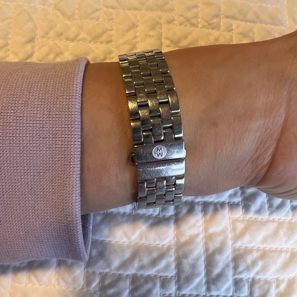 MICHELE Mini Urban Stainless Steel and Diamond Ladies Watch (N02757SS) - Picture 3 of 5